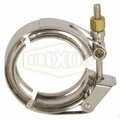 Dixon T-Bolt Sanitary Clamp, 3 in Tube, 304 SS, Domestic 13MO300